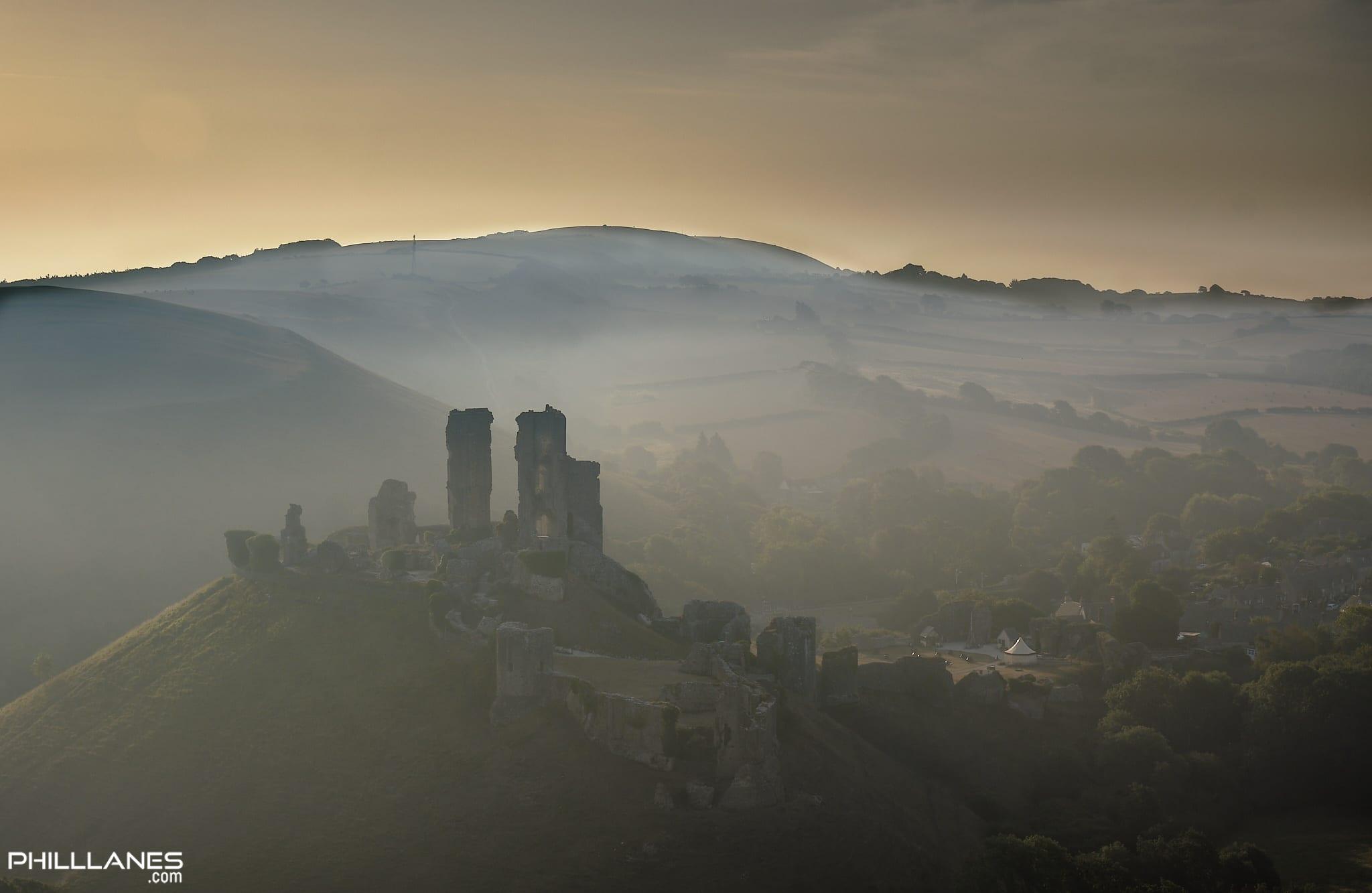 Corfe Castel Dawn